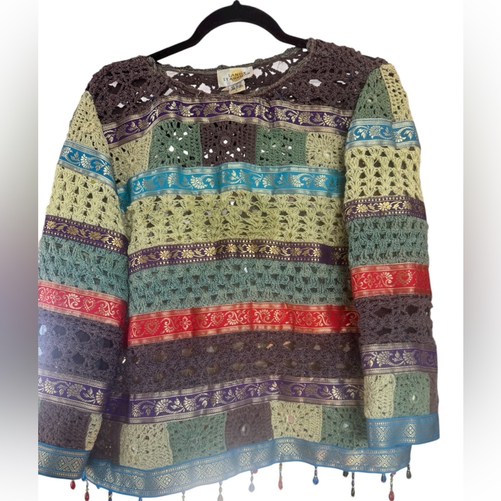 Sandy starkman colorful sweater